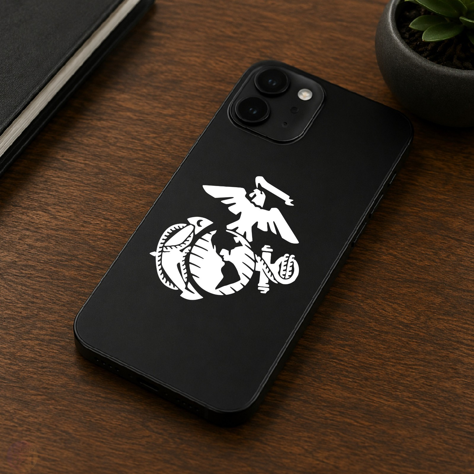USMC Marine Corps Emblem Decal – US Marines Vinyl Sticker for Car Truck Window