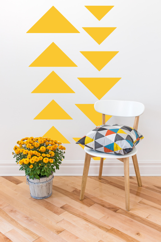 Triangle Wall Decal, Geometric Wall Decal, Nursery Wall Decals, Dorm Room Decor
