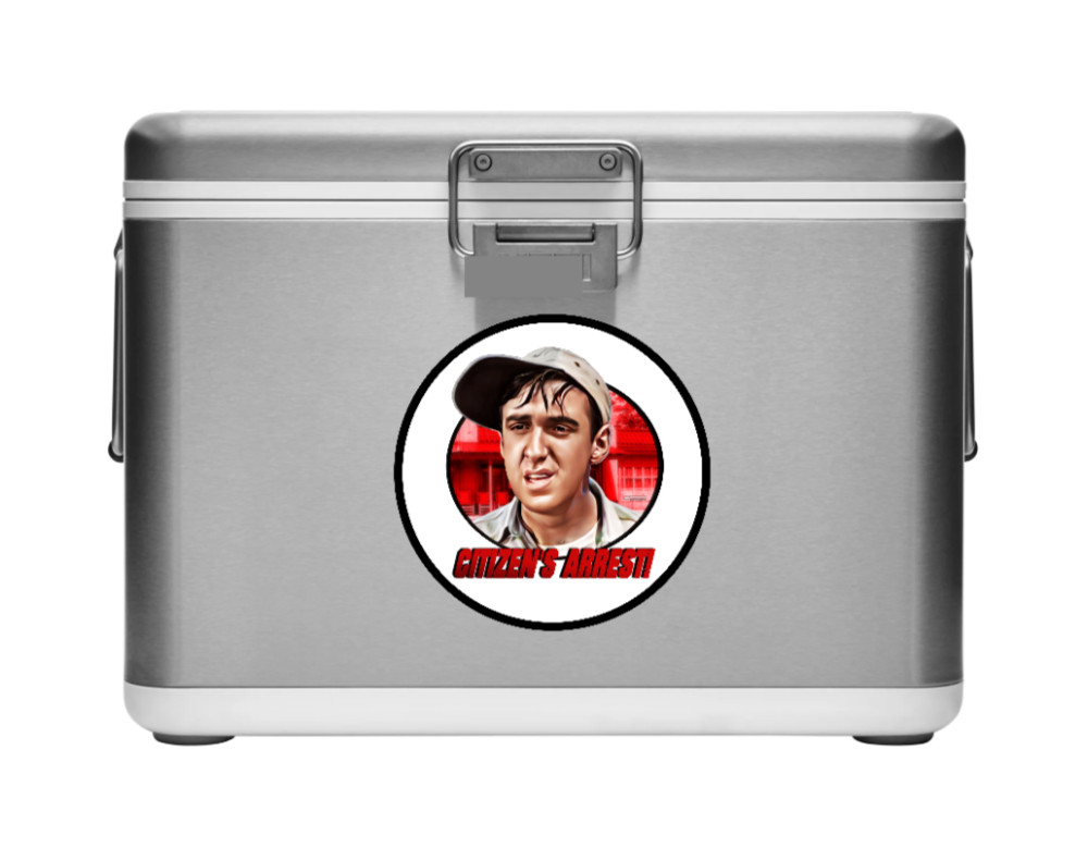 Andy Griffith Show (Citizen's Arrest) – 4" Handmade Vinyl Decal Vehicle Cooler