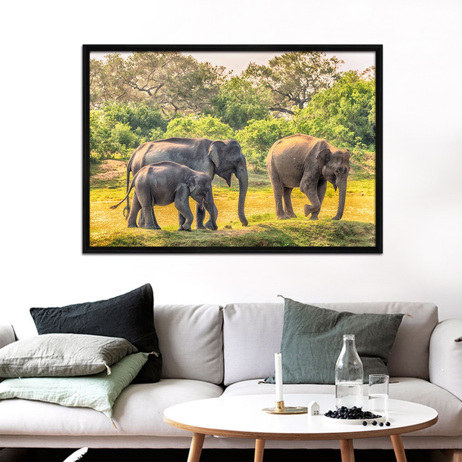 3D Elephant 564 Fake Framed Poster Home Decor Print Painting Unique Art Summer