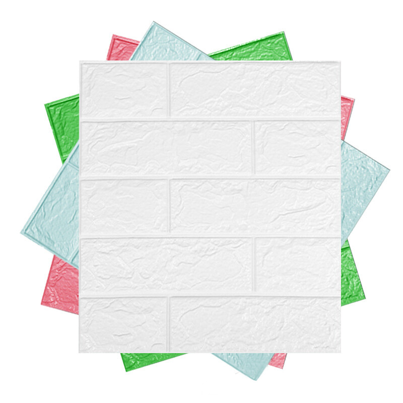 1PCS 3D Self Adhesive Brick Wall Tile Sticker Kitchen Bathroom Wallpaper Decor