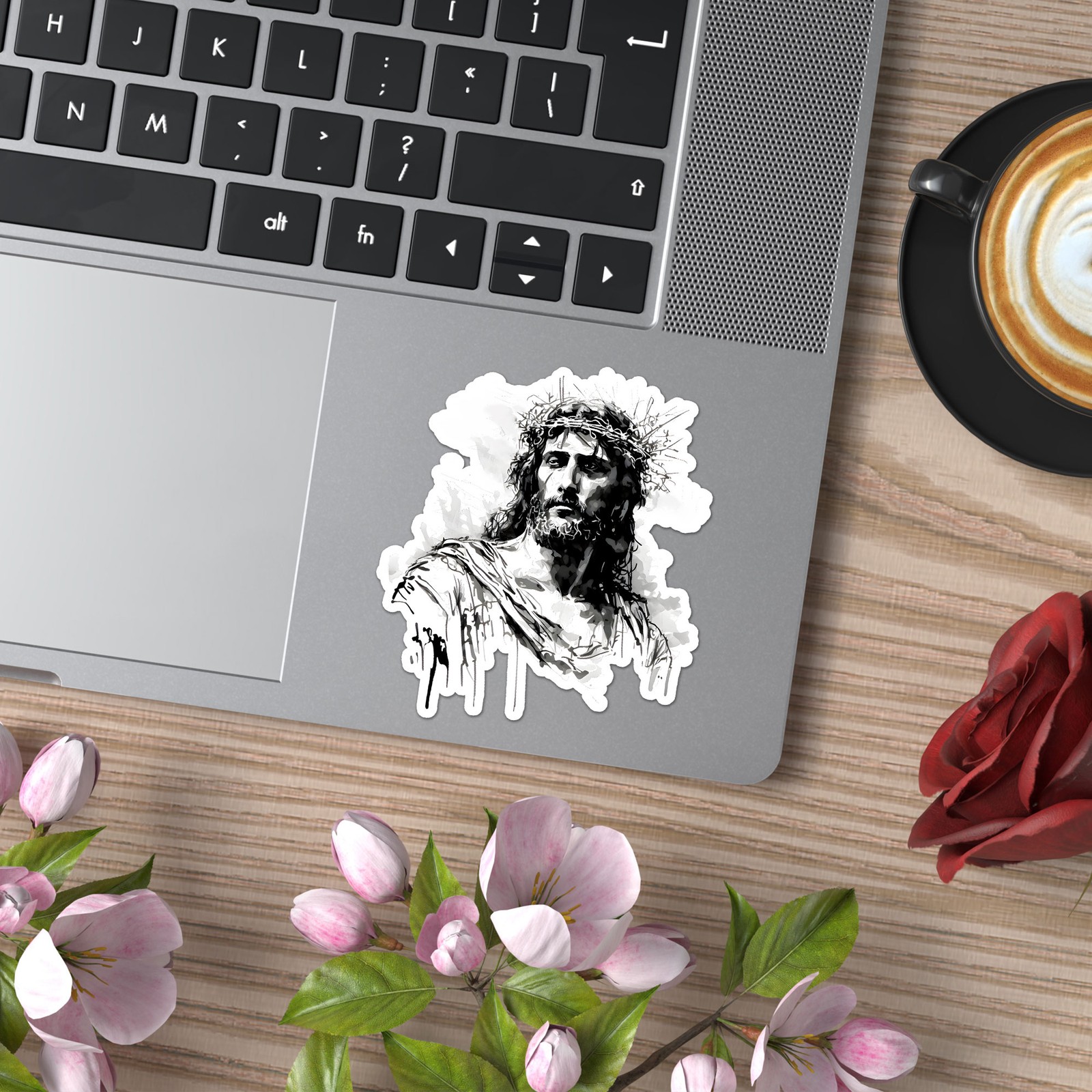 Jesus Crown Thorns Vinyl Decal Sticker – ebn9939