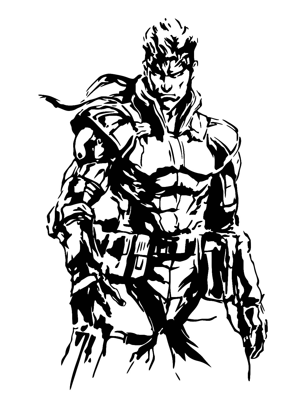 Metal Gear Solid Snake Vinyl Decal Art for Cars, Windows, Laptops, Walls