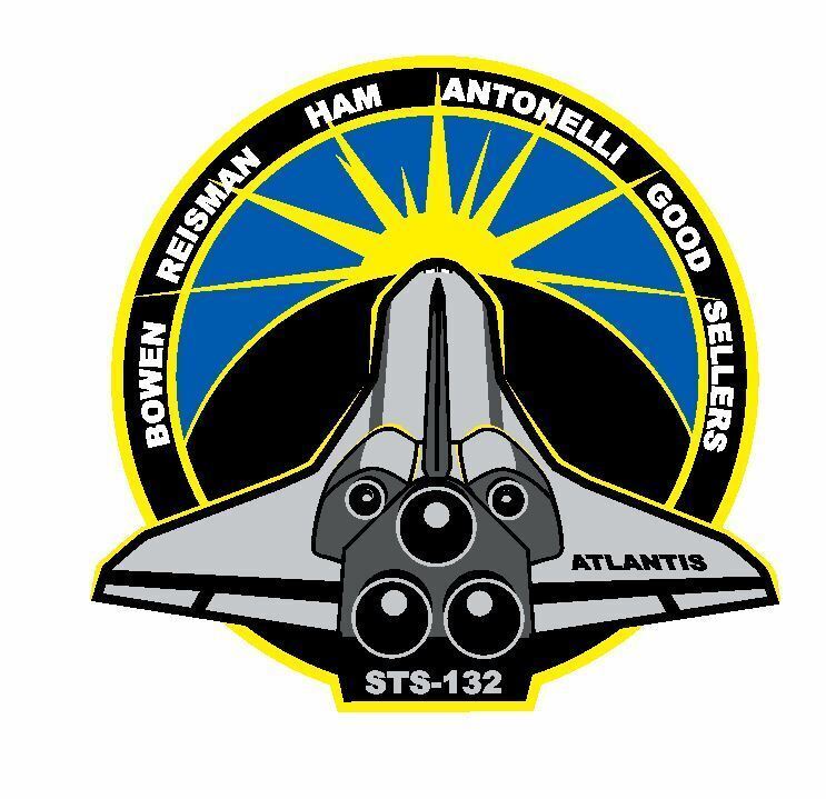 STS-132 Nasa Atlantis Sticker Decal M568