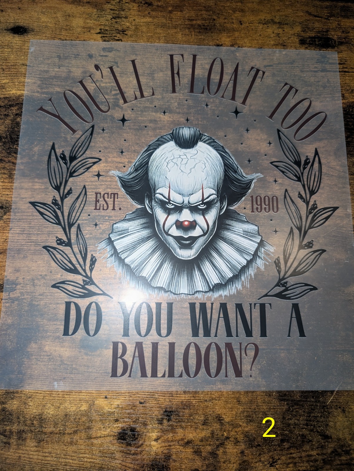 Halloween Horror Self-Adhesive Vinyl Decal Lot Beetlejuice Pennywise Chucky
