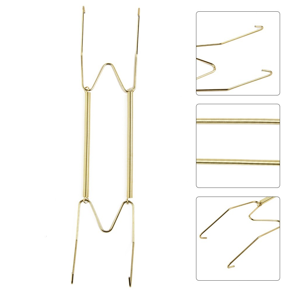 Dish Holder Display Gadget Gold Hook Wire 8/10/12/14/16inch Adjustable