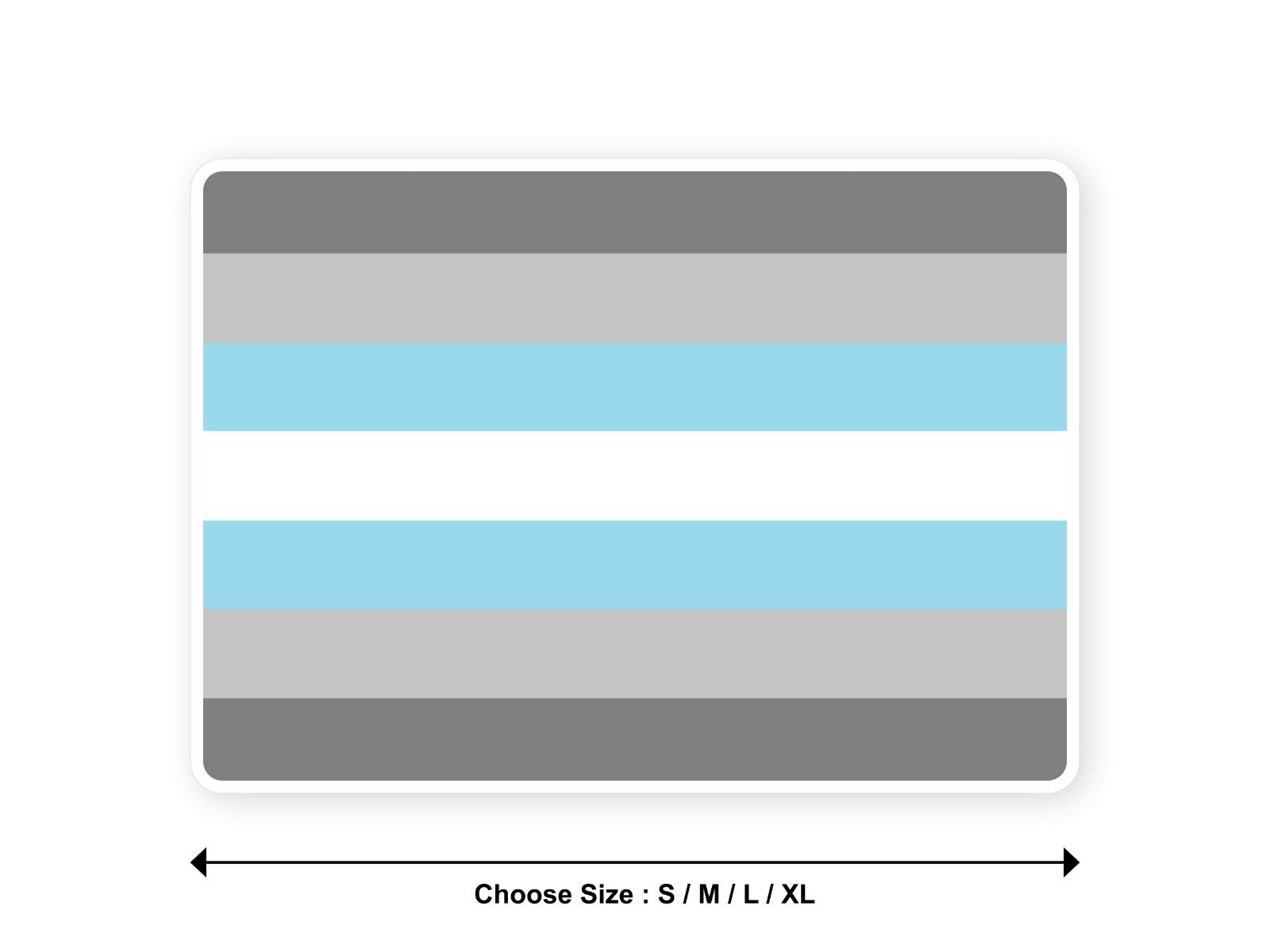 Sticker flag DEMIBOY DEMI BOY lgbt lgbtqia pride rainbow 3,9′′(S)11′′(XL) decal