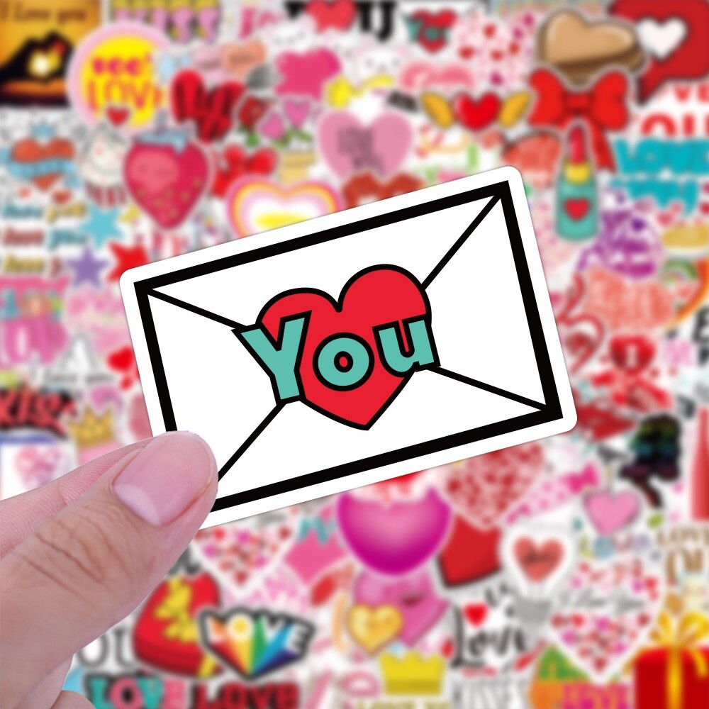 20 Random Hearts and Love Stickers Romance Decals Laptop Hydro Free Shipping!