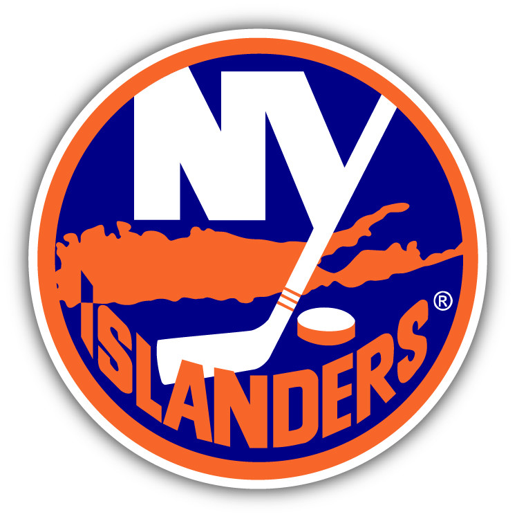 New York Islanders NHL Hockey Round Car Bumper Sticker Decal – 3" or 5"