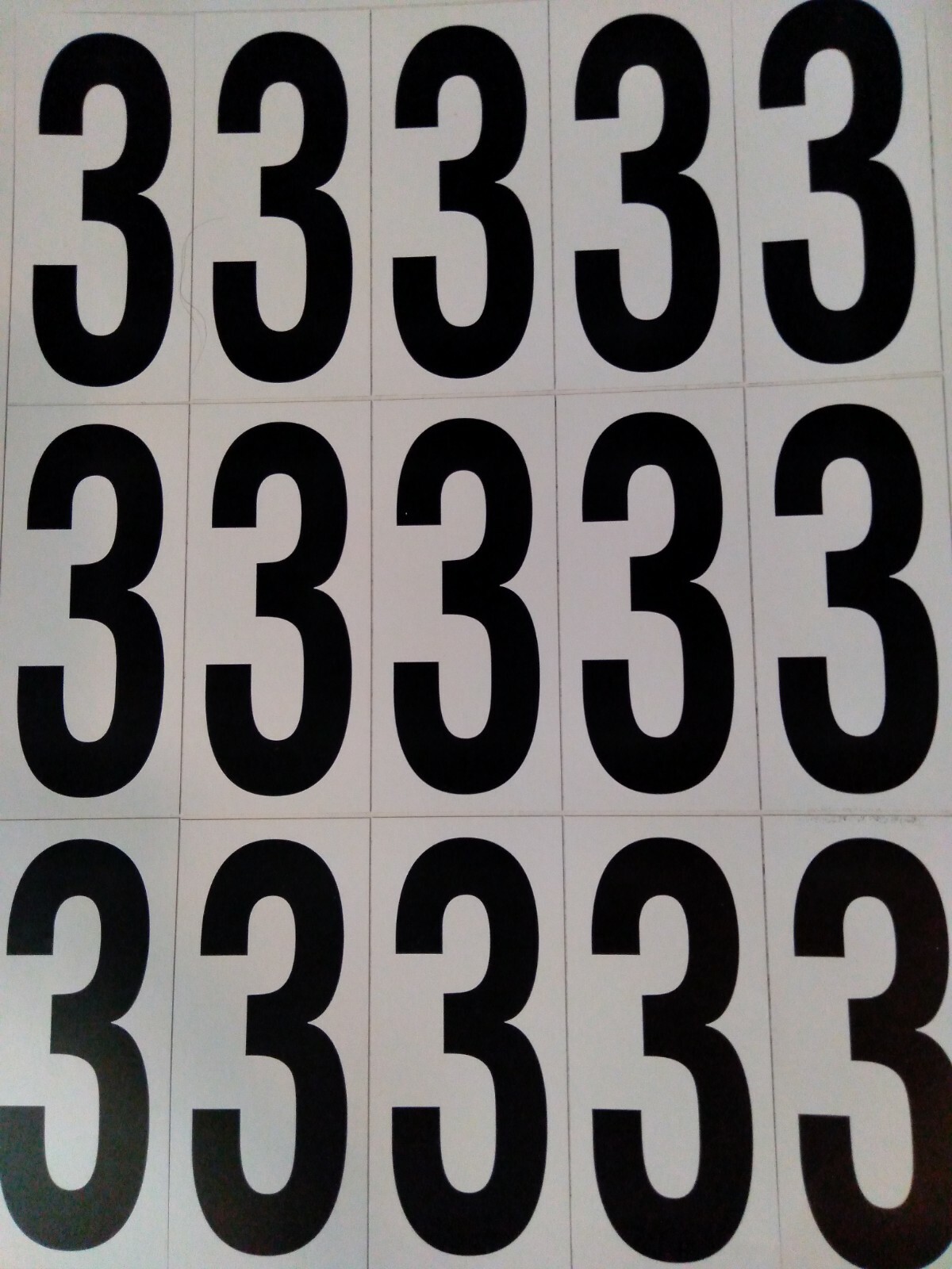 3" Set of Digits Numerals Mailbox Home Locker House Numbers Vinyl Sticker Decal