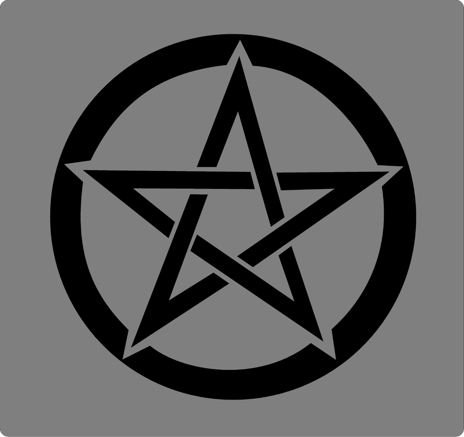 Pentacle Pentagram Decal Vinyl Wiccan Pagan Symbol Sticker