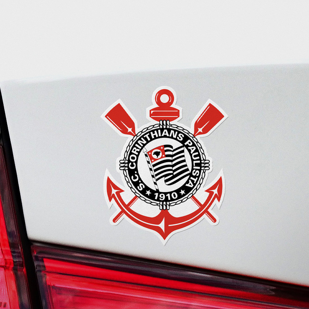 (4 Pack) Corinthians Paulista Brasil Vinyl Sticker Decal Calcomania Adesivo