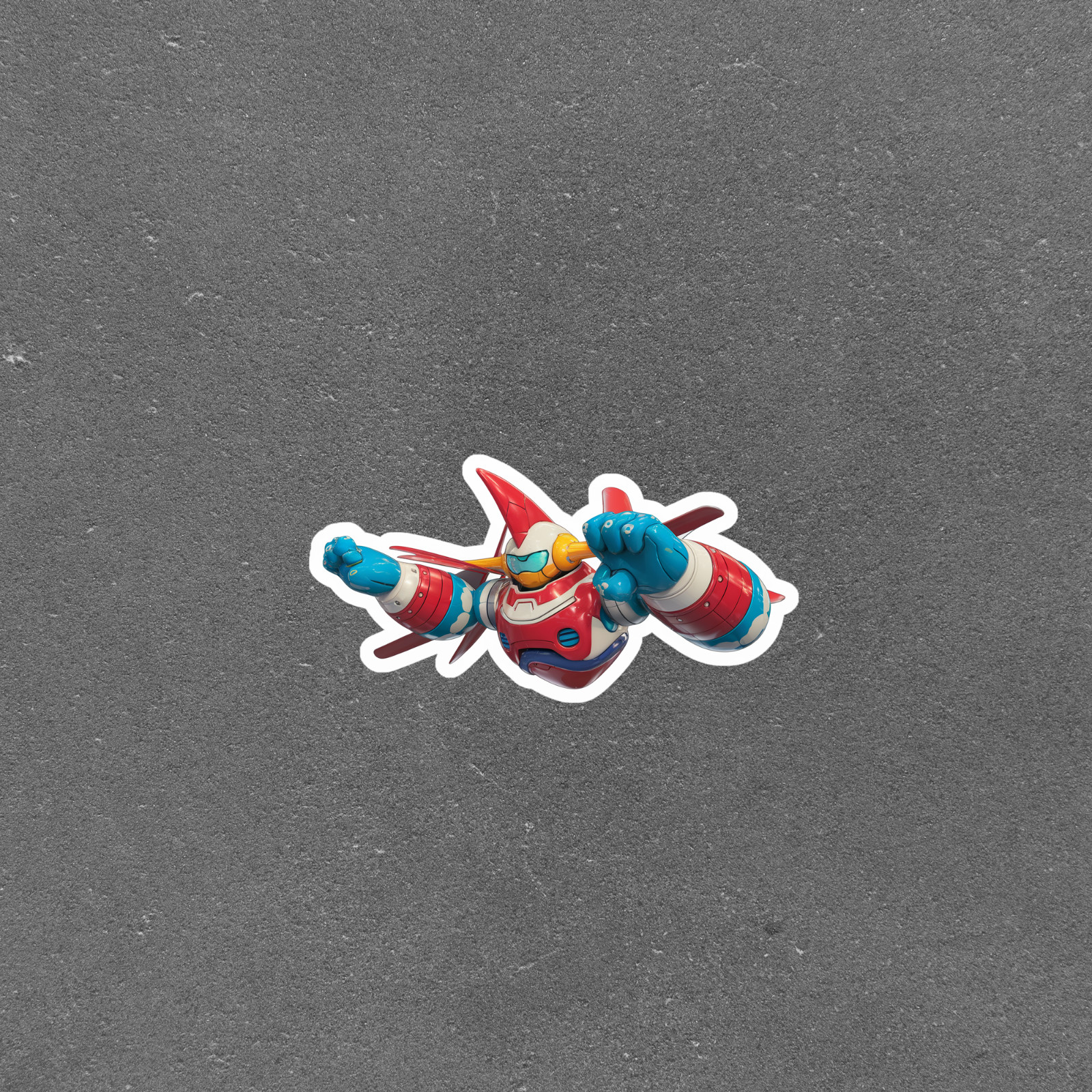 Super Robot Mazinger Z Anime Sticker – Retro Japanese Mecha Cartoon Decal #5379