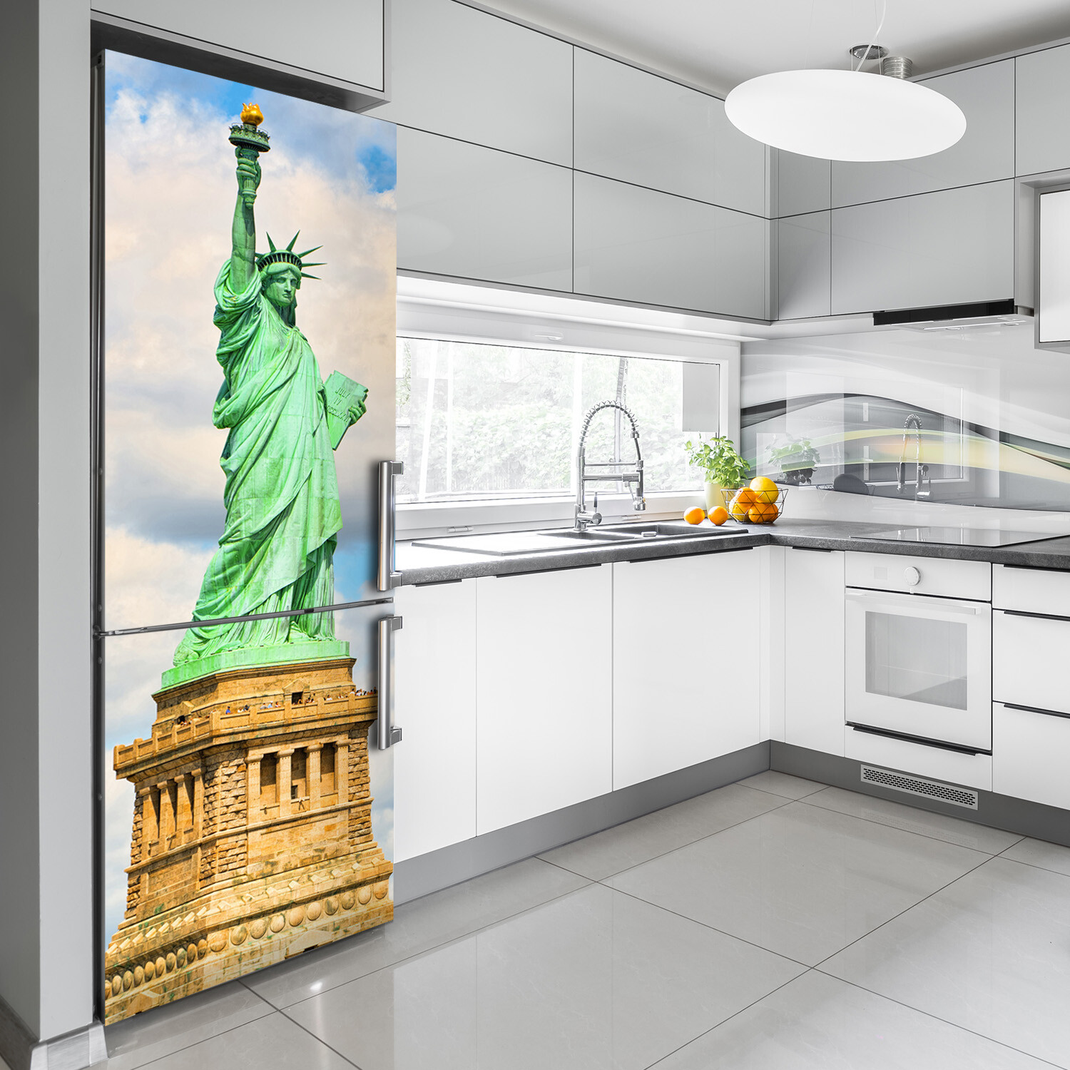 Magnet Sticker Refrigerator removable Landscape Statue of Liberty