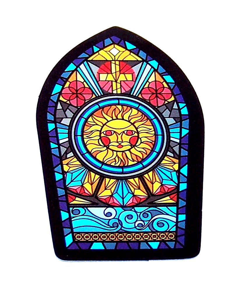 STAINED GLASS – Die Cut Sticker Decal Stained Glass