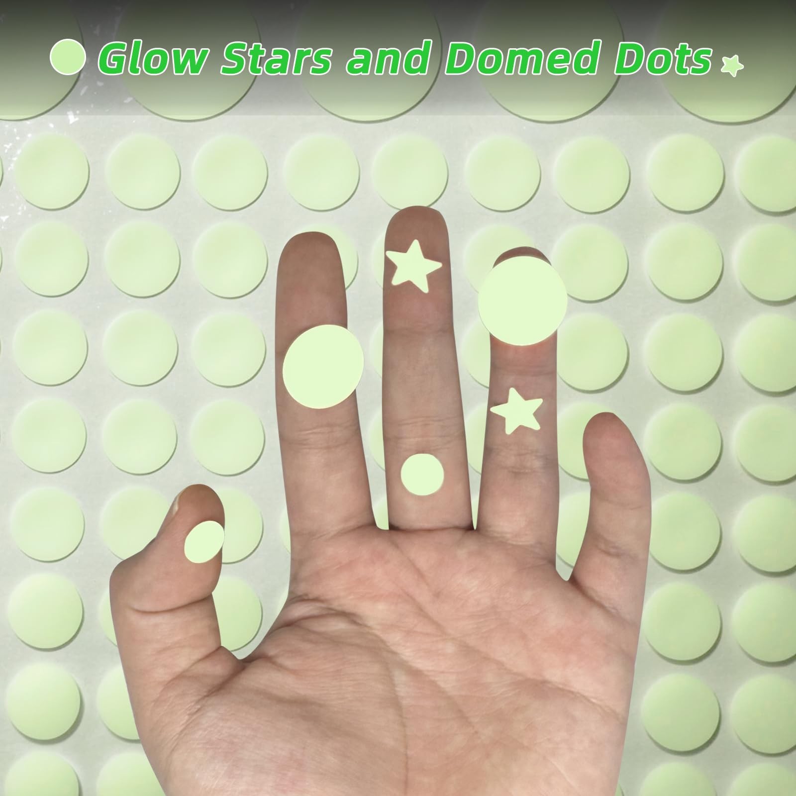 893 Pcs Glow In The Dark Stars and Moon Wall Stickers Starry Sky Decor
