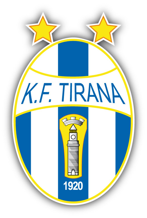 KF Tirana Albania Soccer Football Car Bumper Sticker Decal 3" x 5"