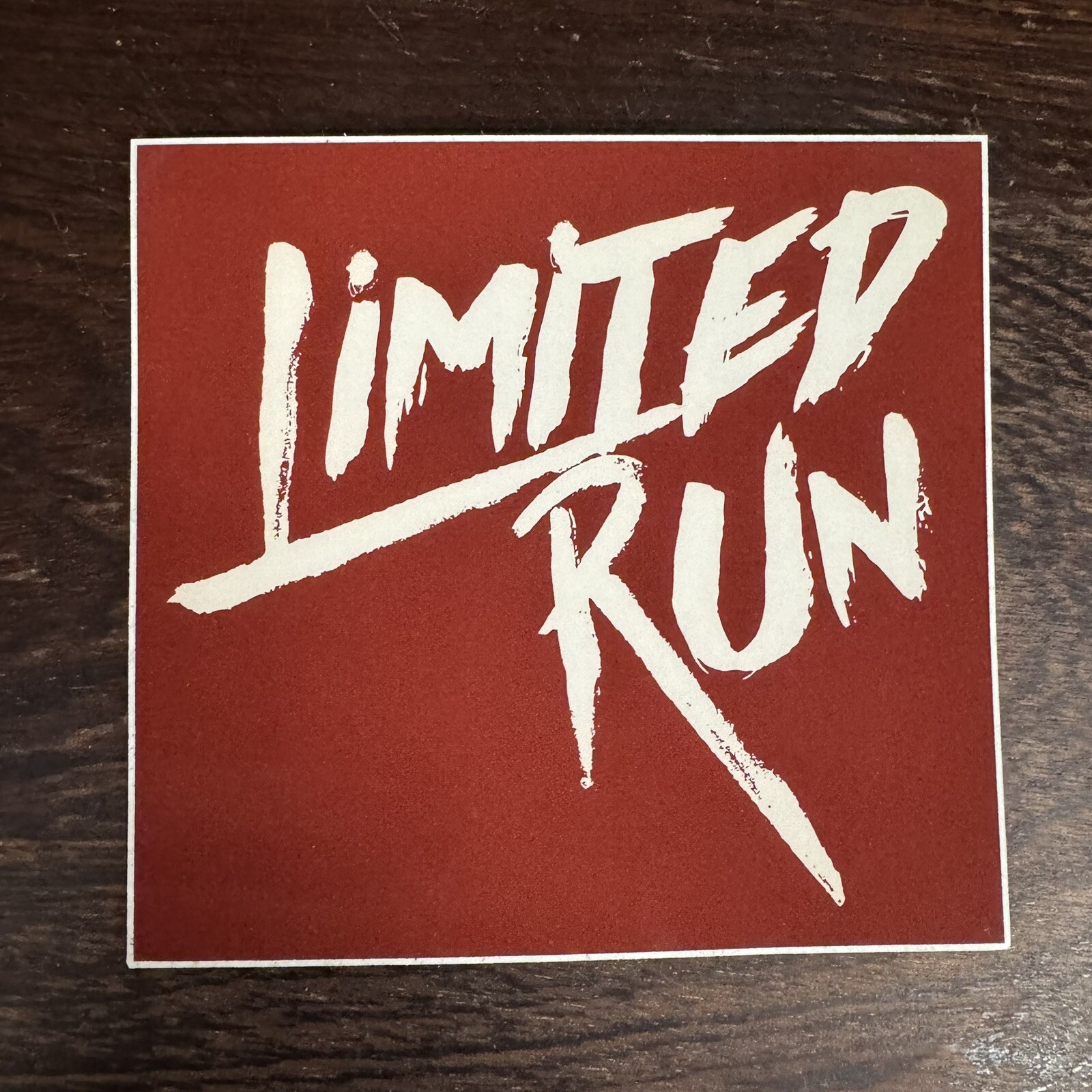 Limited Run Games "LIMITED RUN" Red White Logo Sticker Video Game Swag NEW