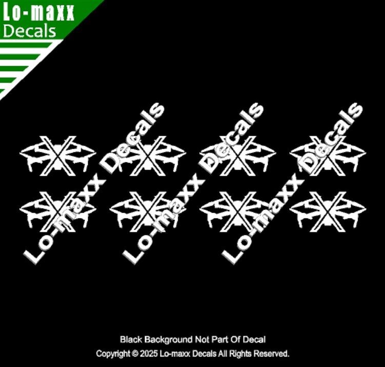 Drone Hunter Kill Markings Victory Unique Graphic Design Die Cut Vinyl Decal
