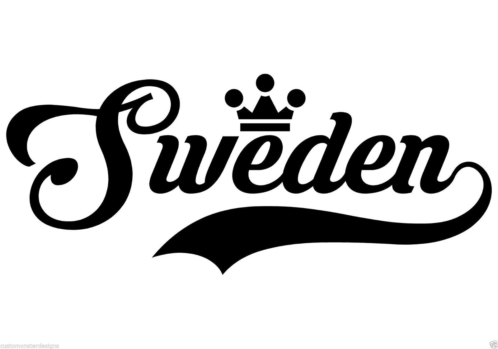 Sweden… Sweden Vinyl Wall Art Quote Decor Words Decals Sticker