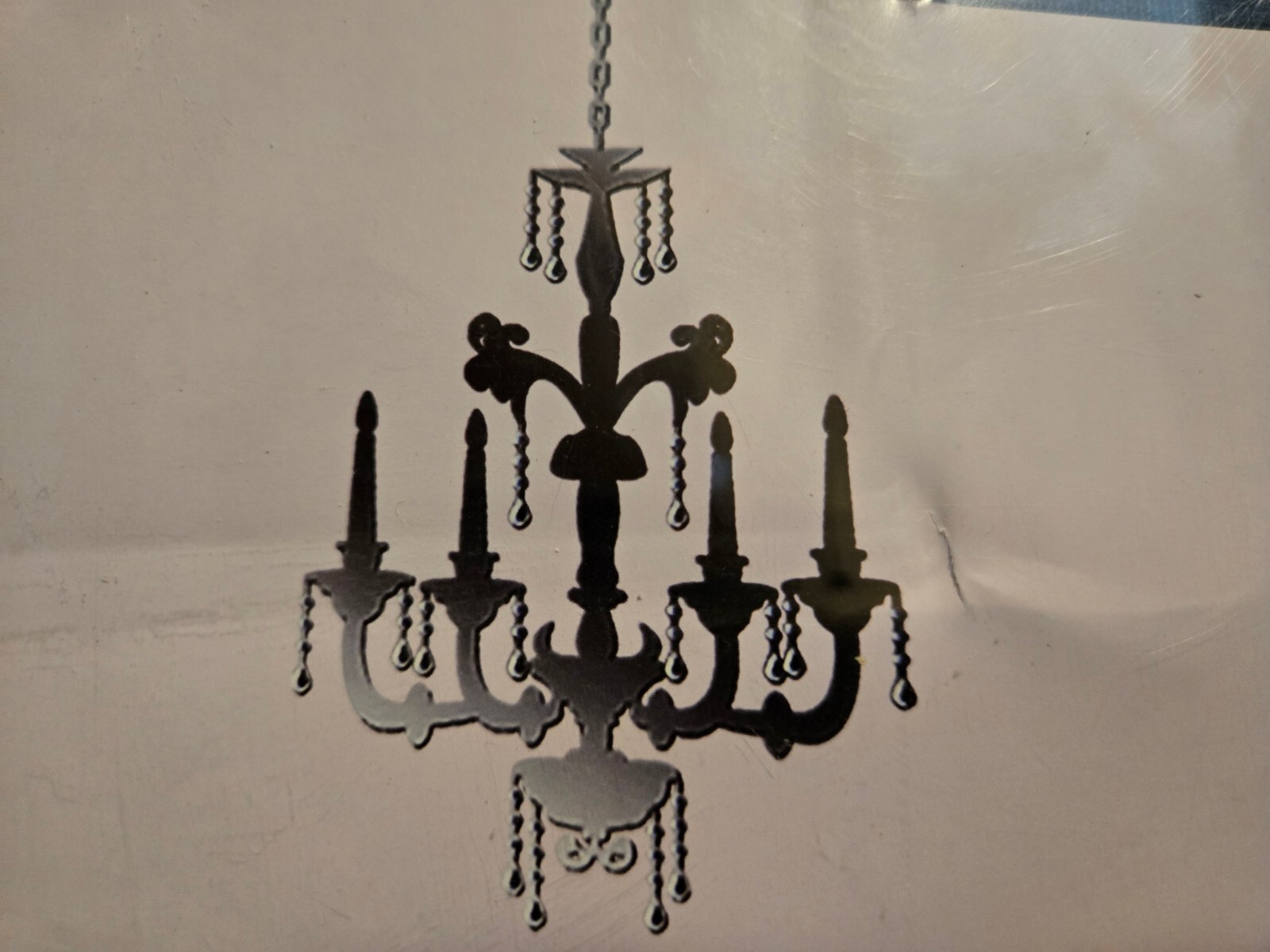 DCWV Home Black Chandelier Rhinestones AND Reflections Mirror Chandelier New