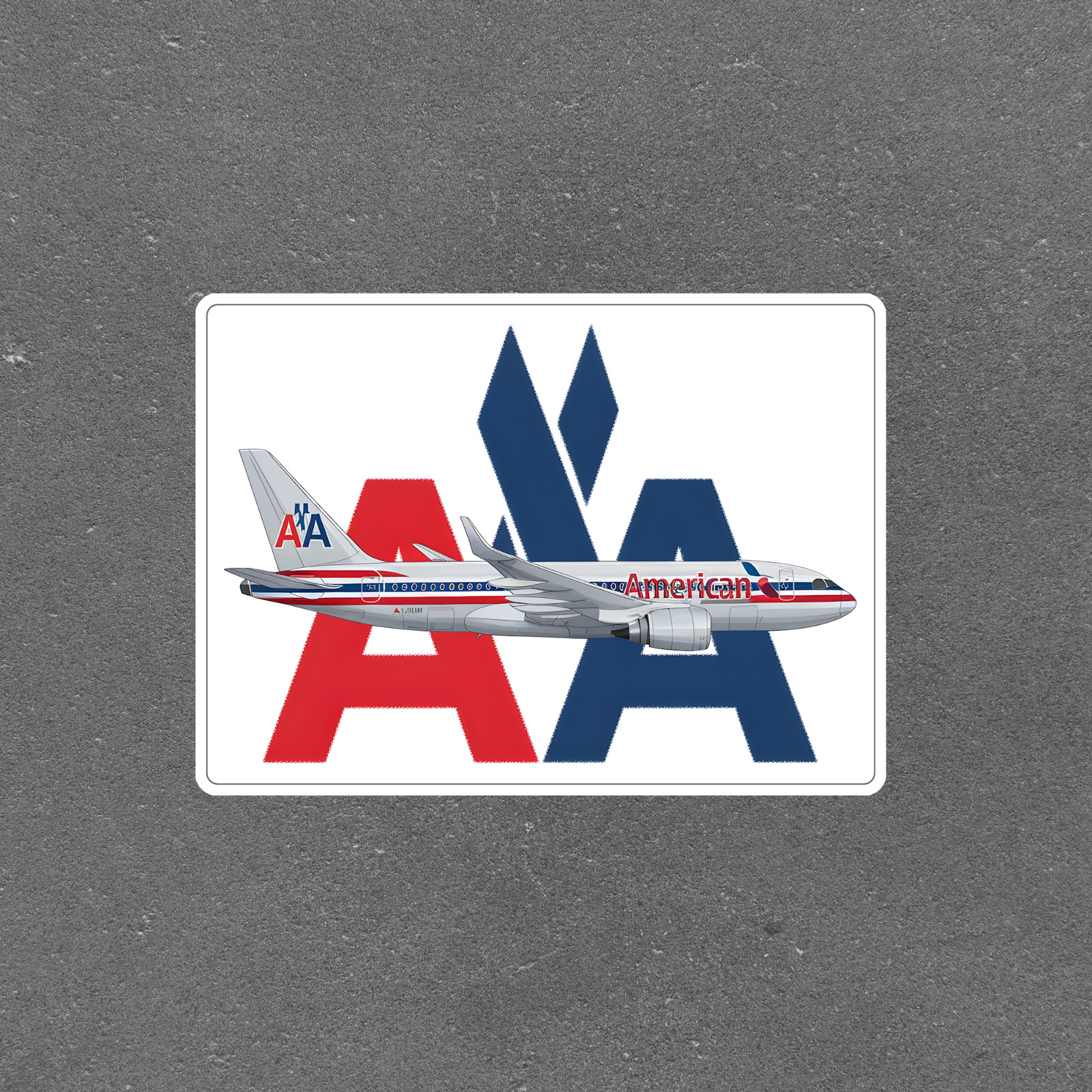 American Airlines Boeing 787 Airplane Sticker – Aviation Decal for Pilots #1672