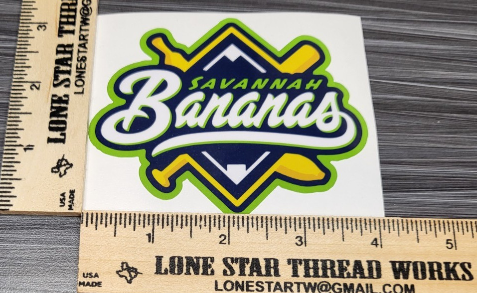 LAMINATED SAVANNAH BANANAS BANANA BALL STICKER