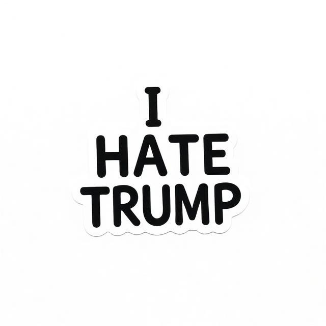 Anti Trump Vinyl Decal Political Protest Sticker Humor Car Accessory