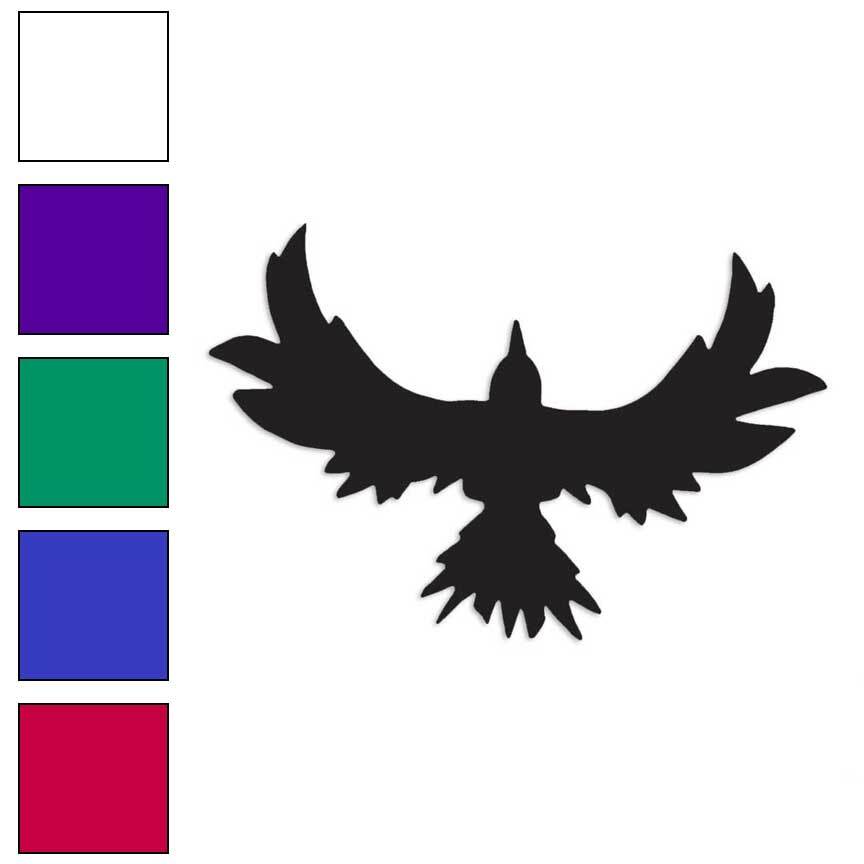 Crow Raven Blackbird, Vinyl Decal Sticker, Multiple Colors & Sizes #190