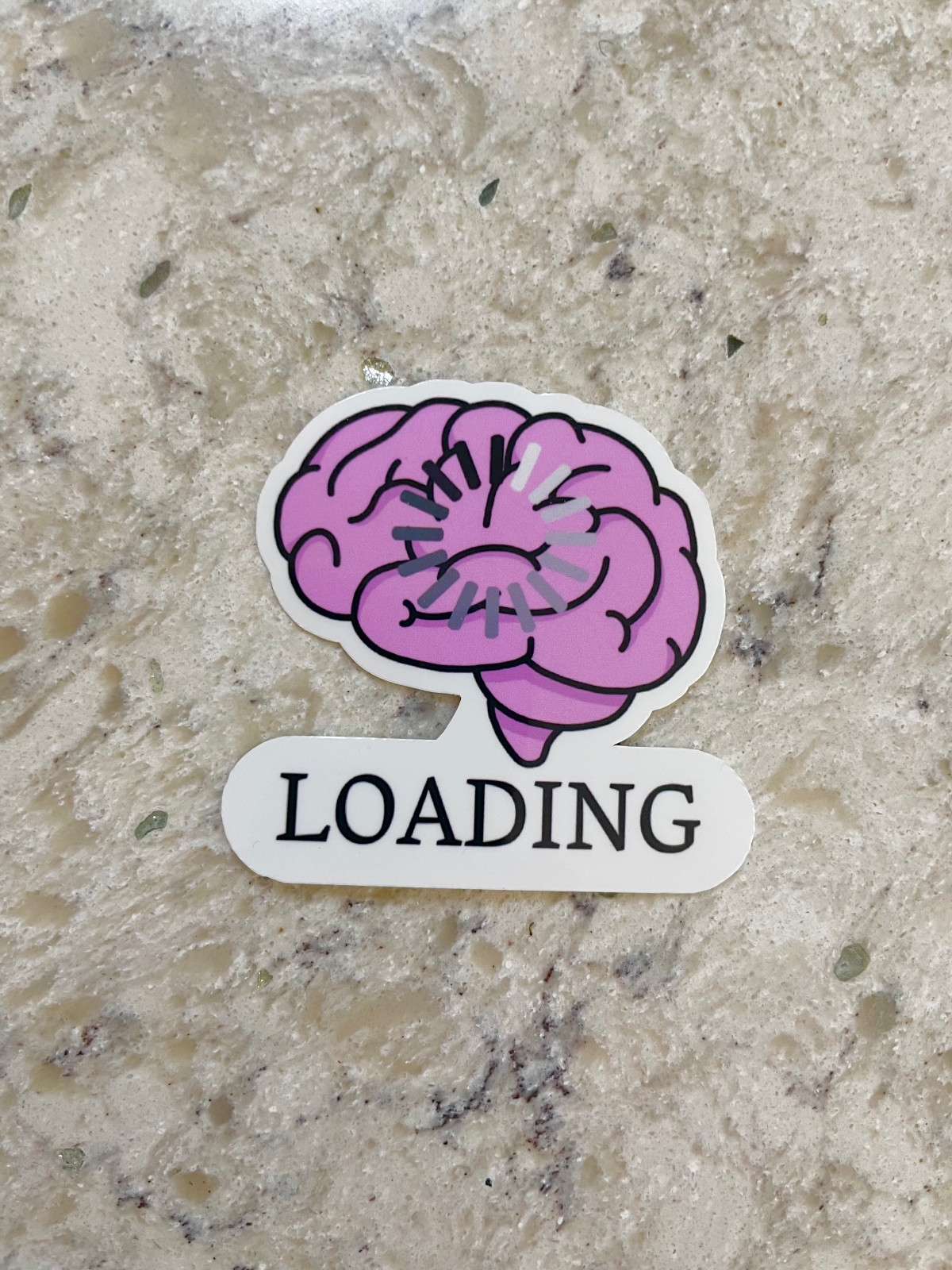 Brain Loading Sticker l Gloss or Holographic l Waterproof Decal