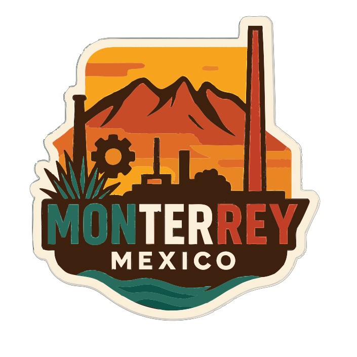 Monterrey Mexico Sticker Decal Vinyl Die-Cut City Skyline Landmark Design