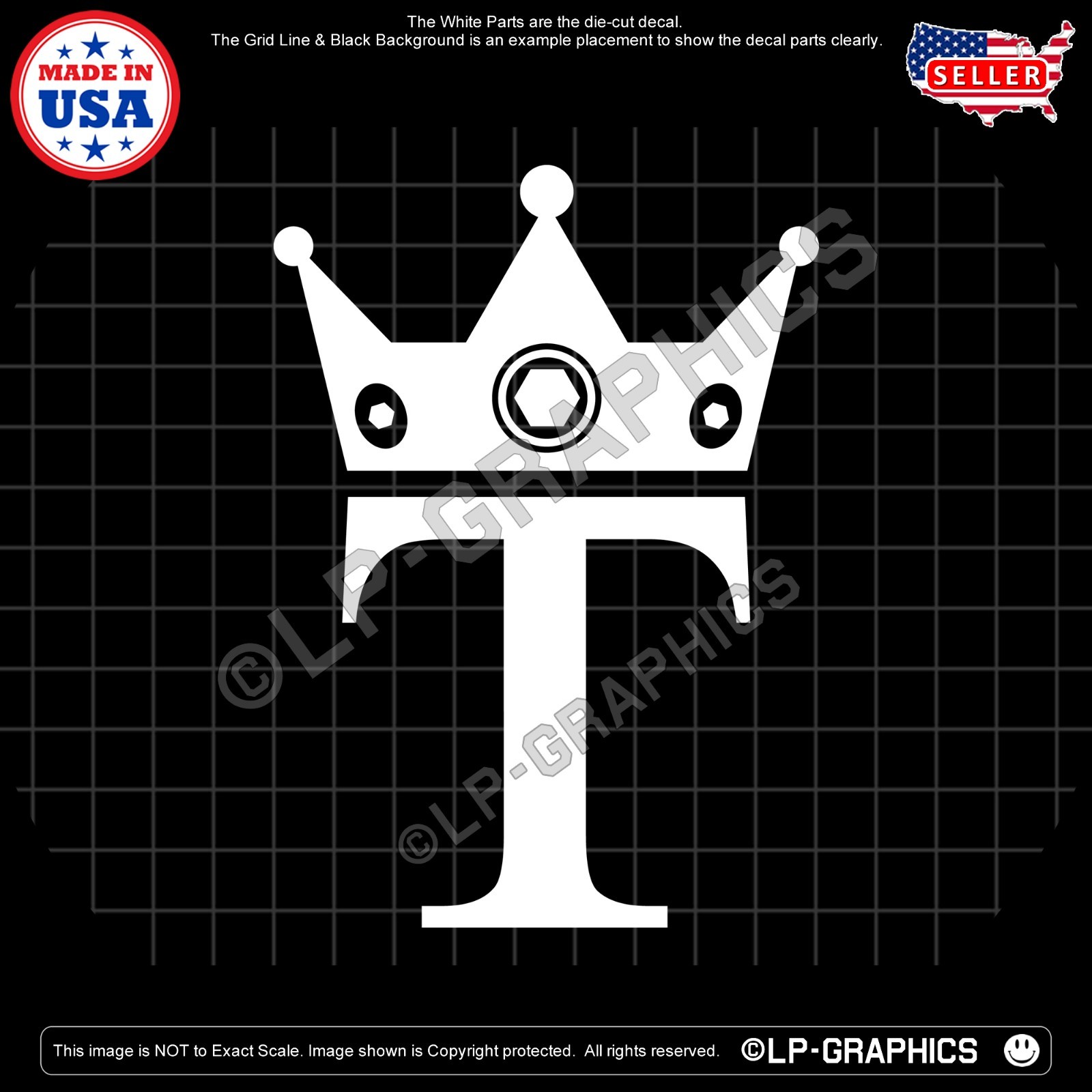 KING TRUMP Decal – usa america patriotic maga 2028 250 2a sticker 5-SIZES