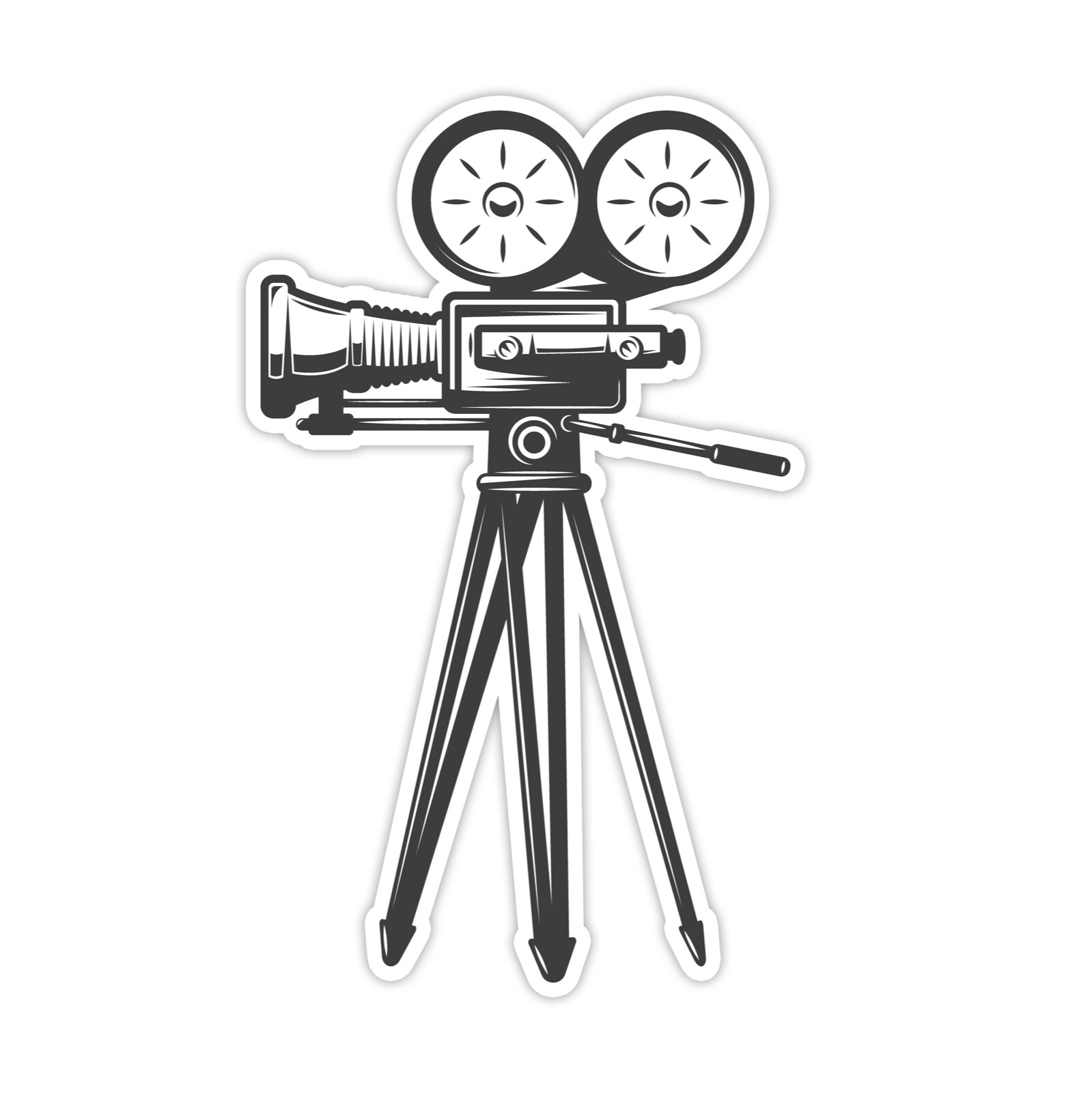 Cinema Retro Camera Sticker Wall Decal Vinyl Photo Studio Video Film Director