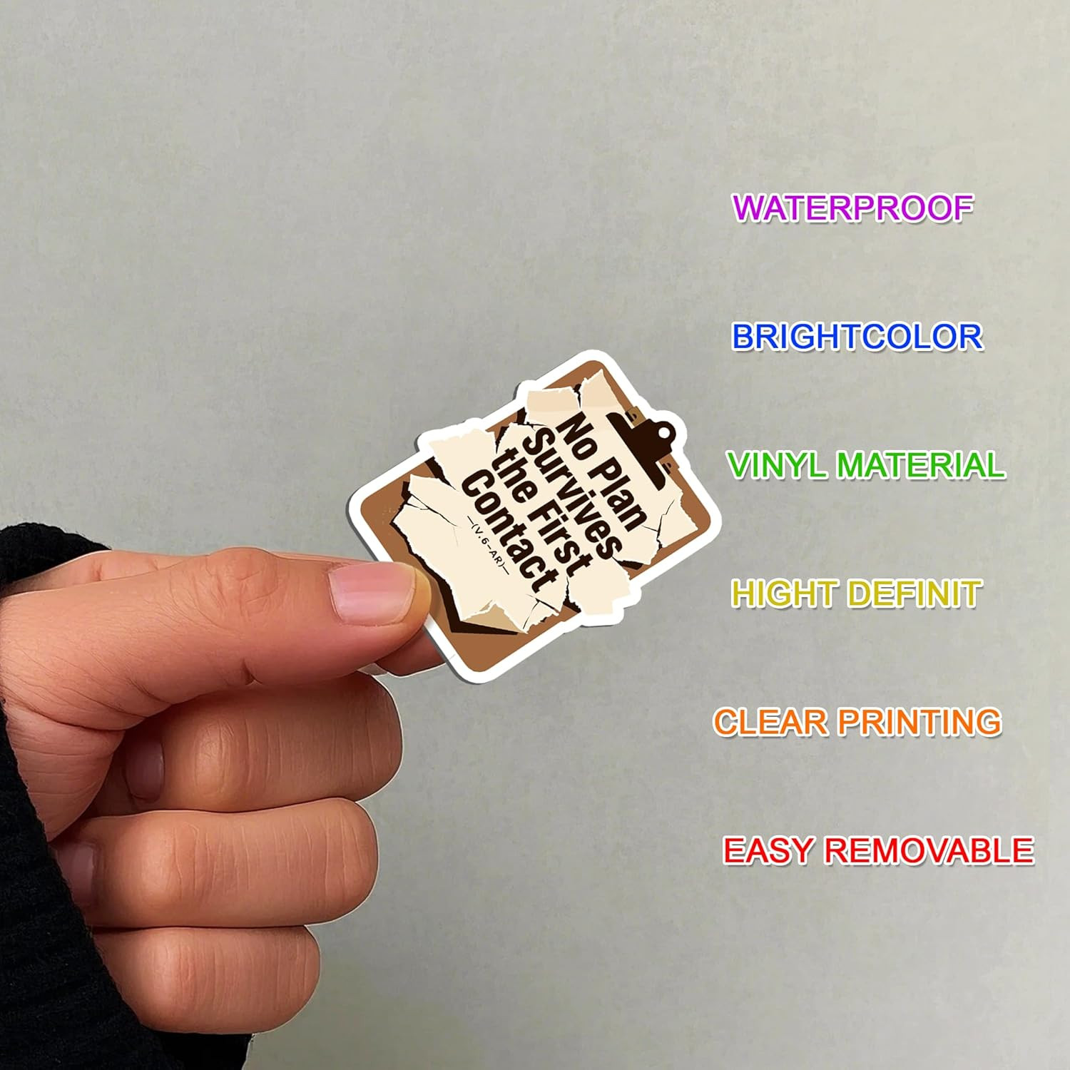 100 PCS Funny Gun Stickers Pack – Tactical Military Army Parody Vinyl Decals for