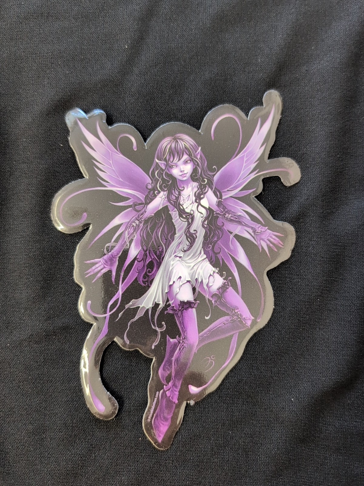 Purple Butterfly Fairy Bumper Sticker Vinyl Decal 6”x 4”