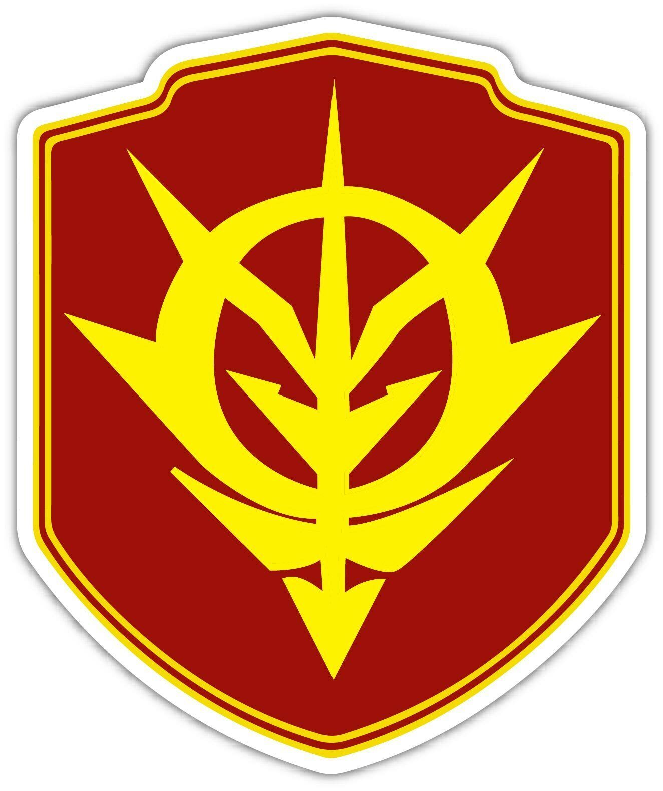 Zeon sticker logo gundam wing sheild anime skate cell laptop bumper vinyl decal
