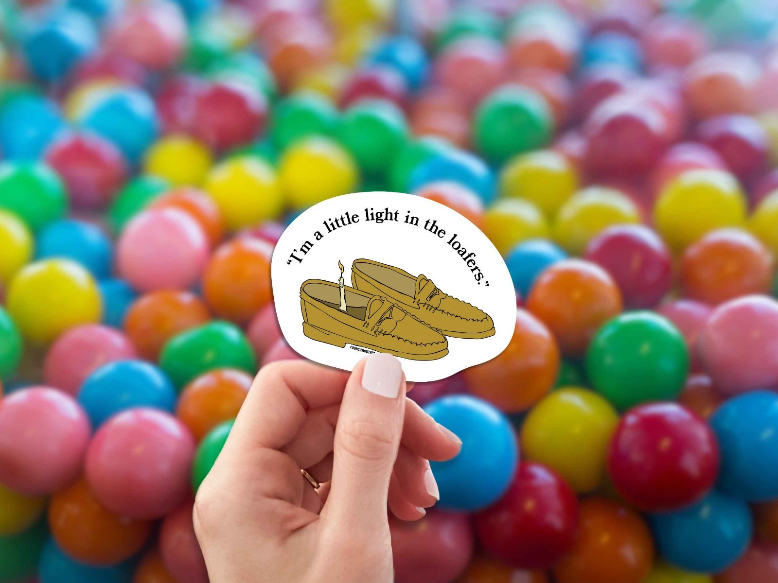 I'm a Little Light in the Loafers, Funny Decal for Laptop, Car, Water Bottle