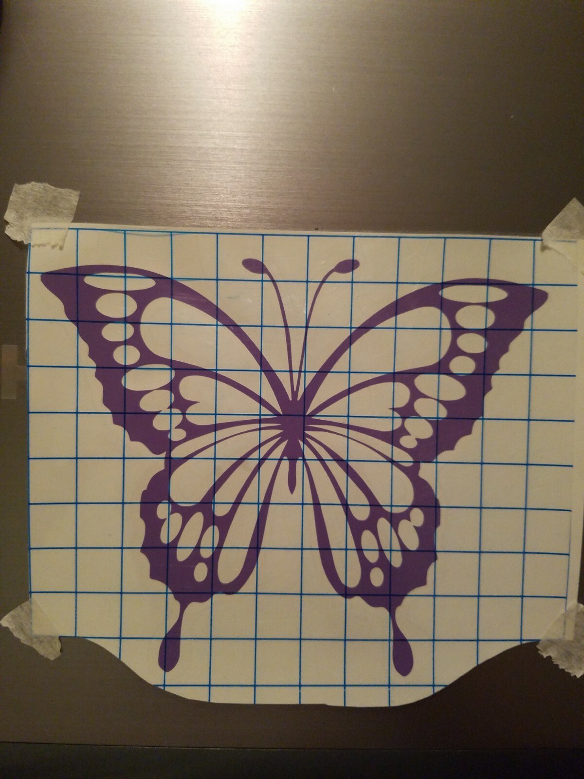 Butterfly Decal Vinyl Sticker, 5.5" wide. Laptop, car windows,