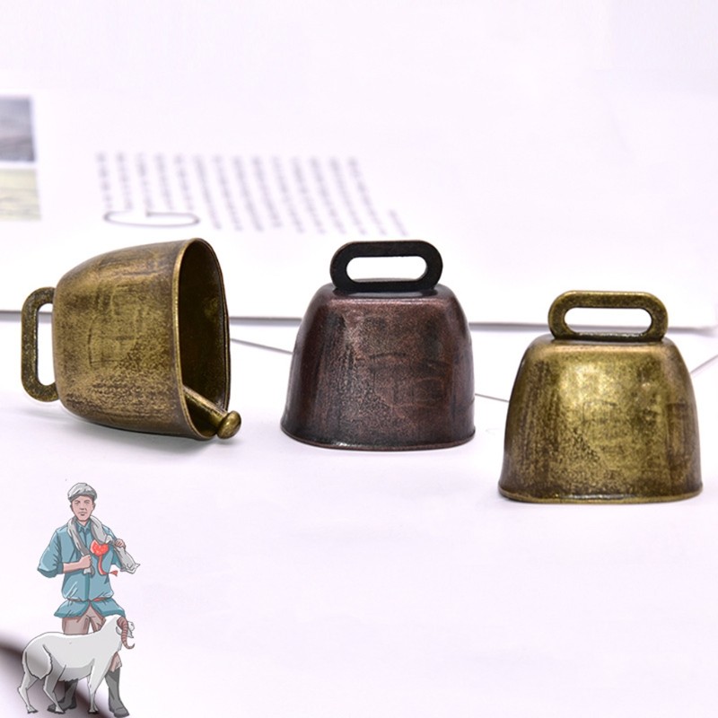 3Pcs Durable Brass Bells for Farm Animal Cattle Goat Farm Loud Bronze Bell