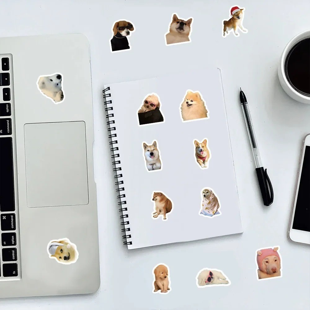 Dog Stickers Cartoon Decals Self-Adhesive Laptop Phone Car 10 50 100 Pcs