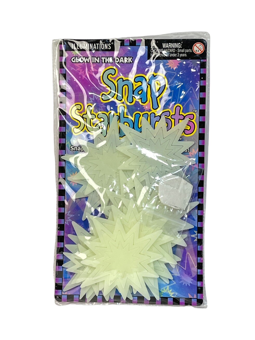 Vintage 2001 NOS Illuminations Glow In The Dark Snap Starburst Wall Art NEW Old