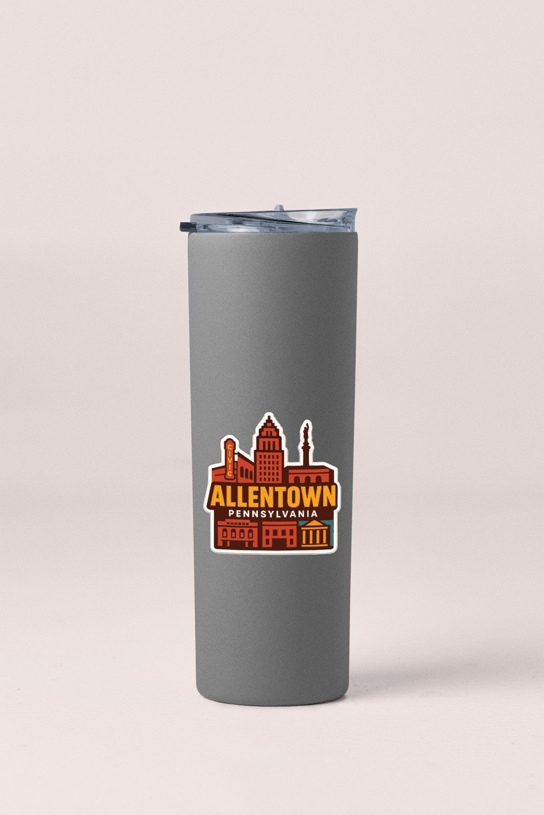 Allentown Pennsylvania Sticker Decal Vinyl Die-Cut City Skyline Landmark Design