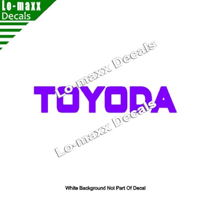 TOYODA Premium Custom Graphics Die-Cut Vinyl Decal for High-Octane Style