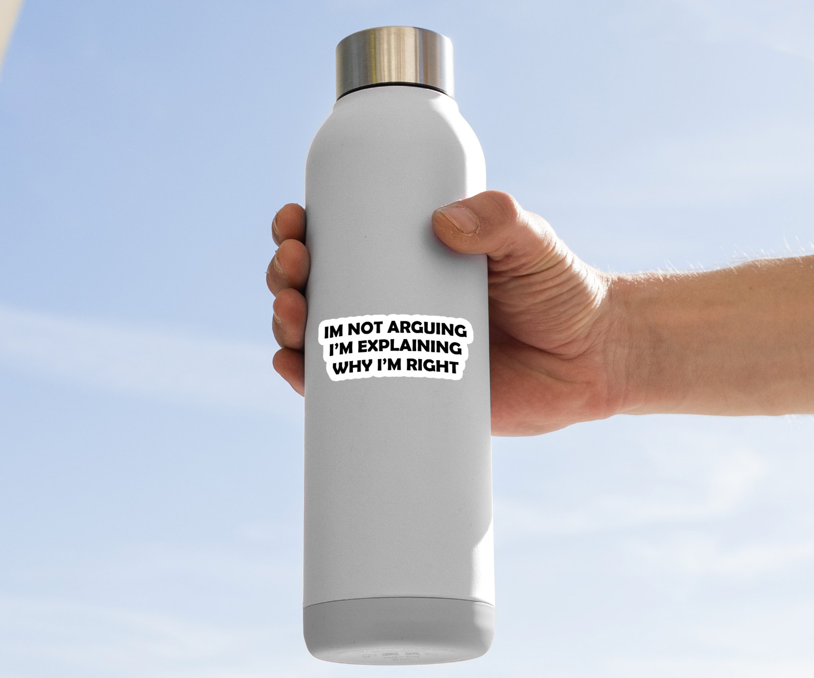 I'm Not Arguing I'm Explaining Why I'm Right Vinyl Sticker – Funny Sarcastic
