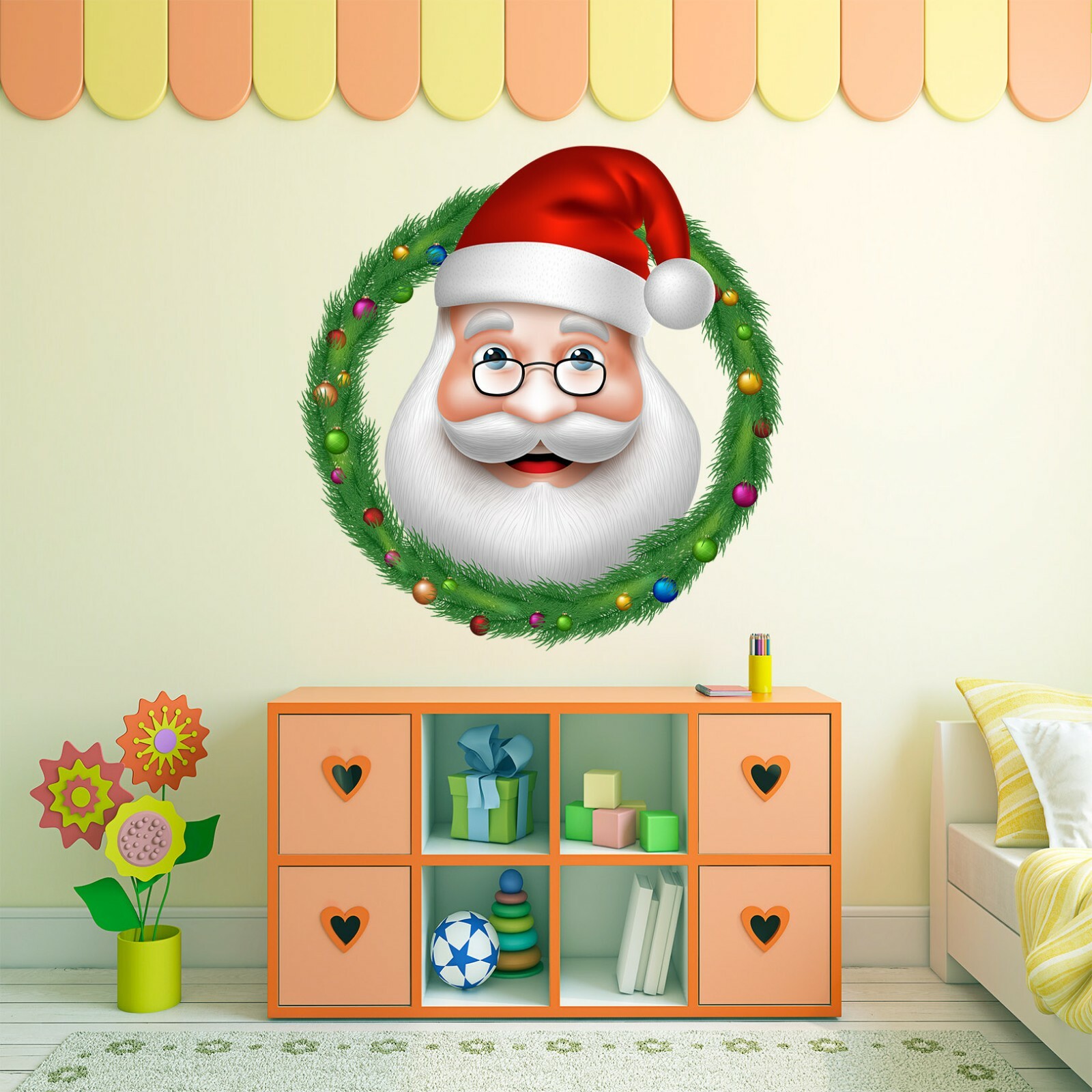 3D Santa Claus O449 Christmas Wallpaper Murals Wall Print Decal Wall Sticker Amy