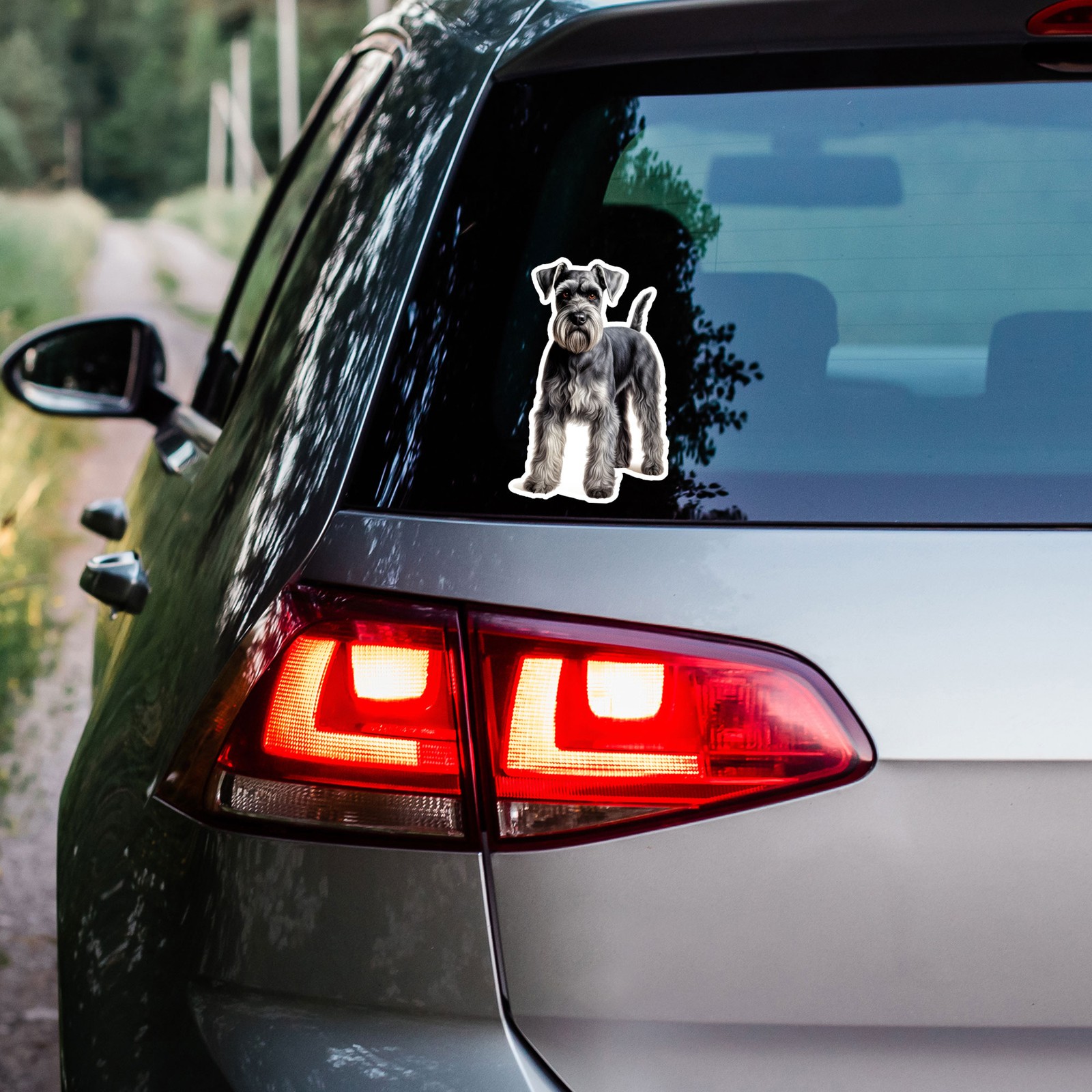 Standard Schnauzer – Vinyl Decal Sticker – Car Window Laptop – ebn12183