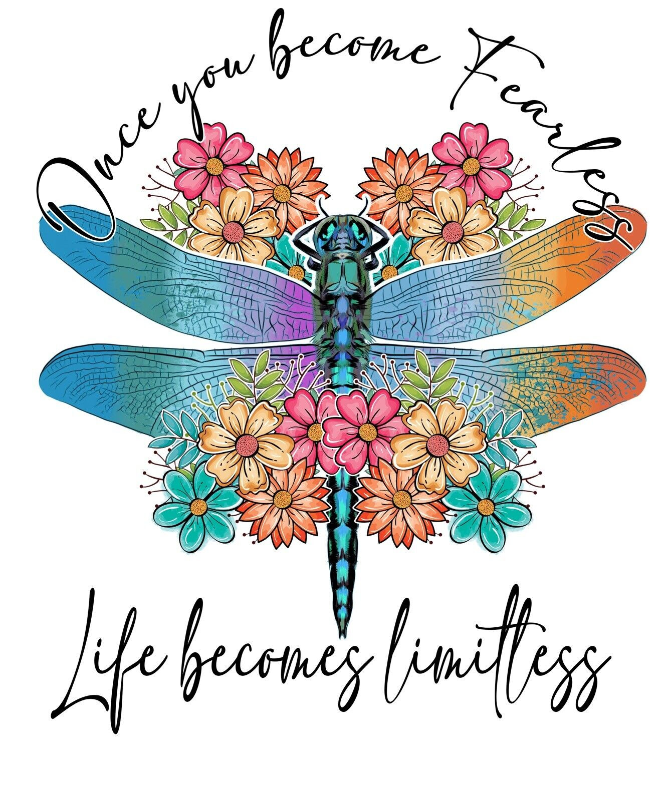 Fearless Dragonfly Sticker