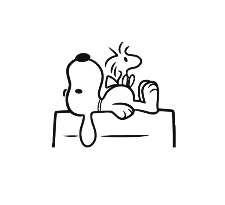 Snoopy & Woodstock Vinyl Decal Sticker -Multiple Colors & Sizes- FREE SHIPPING