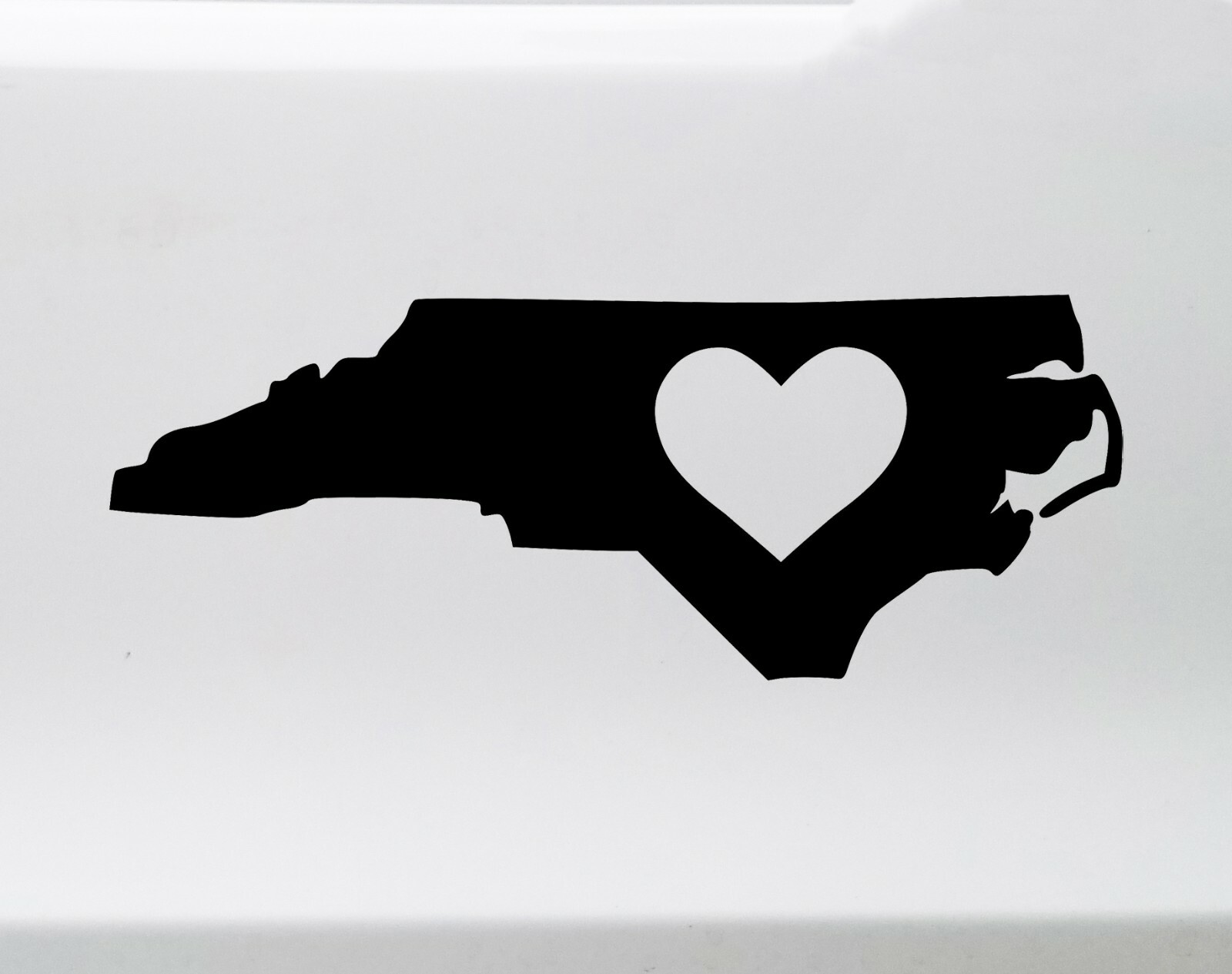 North Carolina Vinyl Decal – Heart Love Home State Native North Carolinian NC