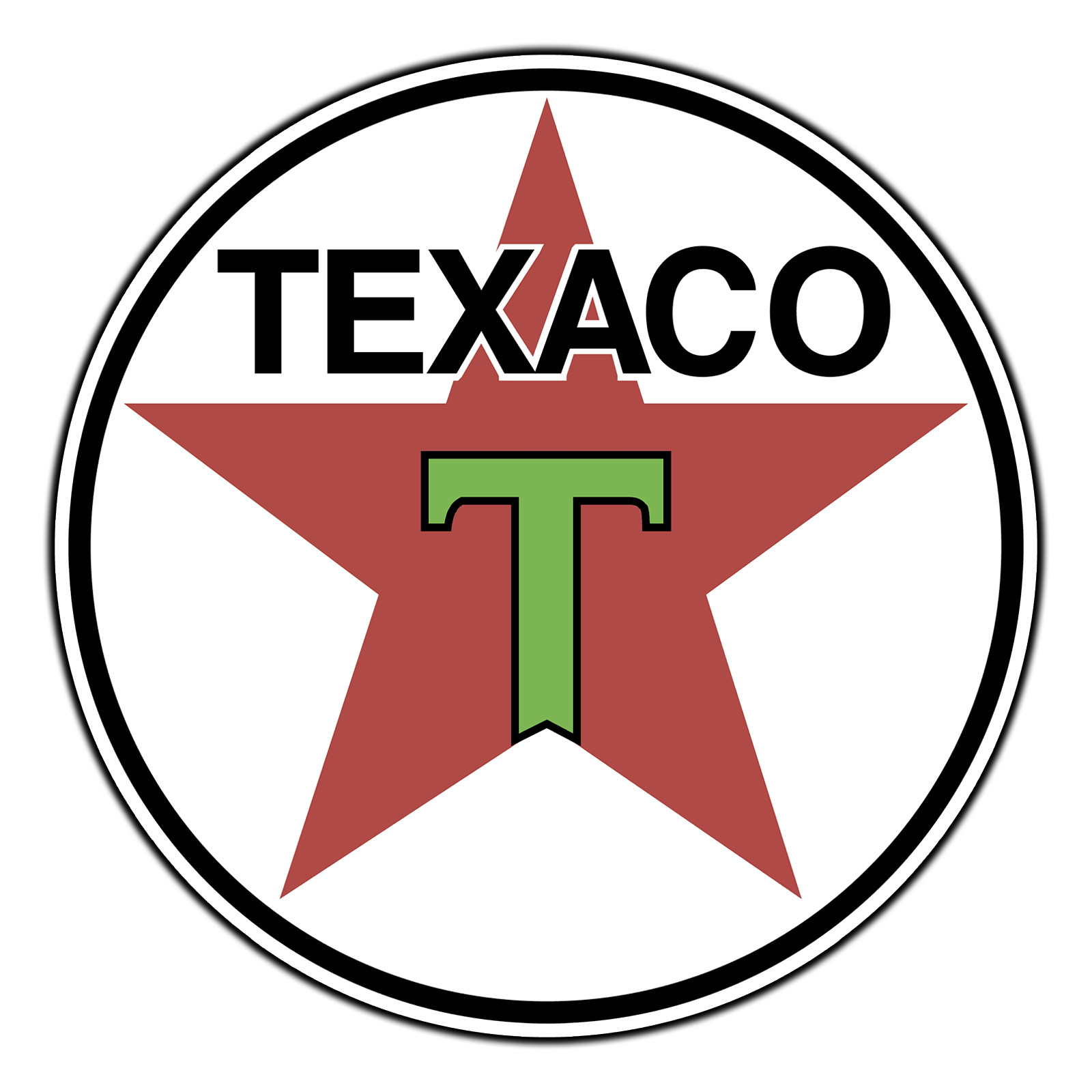 Old Texaco Throwback Logo #4 Sticker Waterproof Vinyl Decal Die-Cut Laptop Car